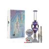 MK100 Glycerin Glass Honey Straw Freezable Nectar Collector Kit - Purple