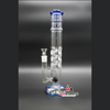 Onyx Cube Straight 15in. Water Pipe w/ Extended Ice Catcher [WCG30-0069] - Blue