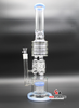 Inner Ribbed Neck & Shower Head Perc Base 18.5in. Water Pipe w/ Ice Catcher [XT-0008]