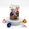Gem Cut Design 14mm Male Glass Bowls (Assorted colors) *20ct 32oz Bundle* [GBW-010]
