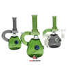Center Marble Beaker w/ Handle & Flower Pendant Water Pipe (Assorted Colors) Sold as Singles [102623-MA033]