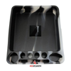 SmokeZilla Silicone Pyramid Ashtrays - Black/White Tie Dye