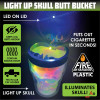 SmokeZilla Butt Buckets (Assorted Designs) *Displays of 6* - Light Up Skull [Model# 23981]
