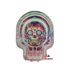 Skull Glass Ashtray - Flower Sugar Skull