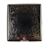 Cig Box w/ Card Grinder - Heart Lock Skull (Black)