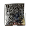 Cig Box w/ Card Grinder - Sugar Skull (Silver)