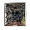 Cig Box w/ Card Grinder - Skull (Silver)