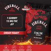 FireBall D9 Gummies (1x Gummy Per Pack) *Display of 30 Packs* - D9 / 15mg Packs