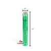 Ooze Slim Clear Series Flex Temp 400mAh Cartridge Battery - Dimensions