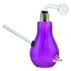 4in. Light Bulb Glass Oil Bubbler - Purple