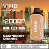VIHO Supercharge 20K Puffs 50mg 21mL Disposables *Display of 5* - Raspberry Orange VIHO Supercharge 20K Puffs 50mg 21mL Disposables *Display of 5* - Raspberry Orange