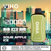VIHO Supercharge 20K Puffs 50mg 21mL Disposables *Display of 5* - Sour Apple Ice VIHO Supercharge 20K Puffs 50mg 21mL Disposables *Display of 5* - Sour Apple Ice
