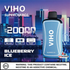VIHO Supercharge 20K Puffs 50mg 21mL Disposables *Display of 5* - Blueberry Ice VIHO Supercharge 20K Puffs 50mg 21mL Disposables *Display of 5* - Blueberry Ice