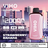 VIHO Supercharge 20K Puffs 50mg 21mL Disposables *Display of 5* - Strawberry Banana VIHO Supercharge 20K Puffs 50mg 21mL Disposables *Display of 5* - Strawberry Banana