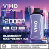 VIHO Supercharge 20K Puffs 50mg 21mL Disposables *Display of 5* - Blueberry Raspberry Ice VIHO Supercharge 20K Puffs 50mg 21mL Disposables *Display of 5* - Blueberry Raspberry Ice