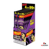 Zig-Zag 'Rillo Size Blunt Wraps (Pre-Priced $.99/ 4x Wraps Per Pouch) *Display of 15* [NC ONLY] - Grape