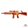 25in Rifle Glass Waterpipe - Rose Gold