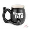 Fashioncraft Ceramic Mug Pipes - Stoner Dad Design (Assorted Colors)