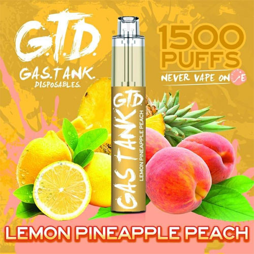 G.T.D Gas Tank 1500 Puffs 50mg 5mL Disposable Mid Atlantic Distribution