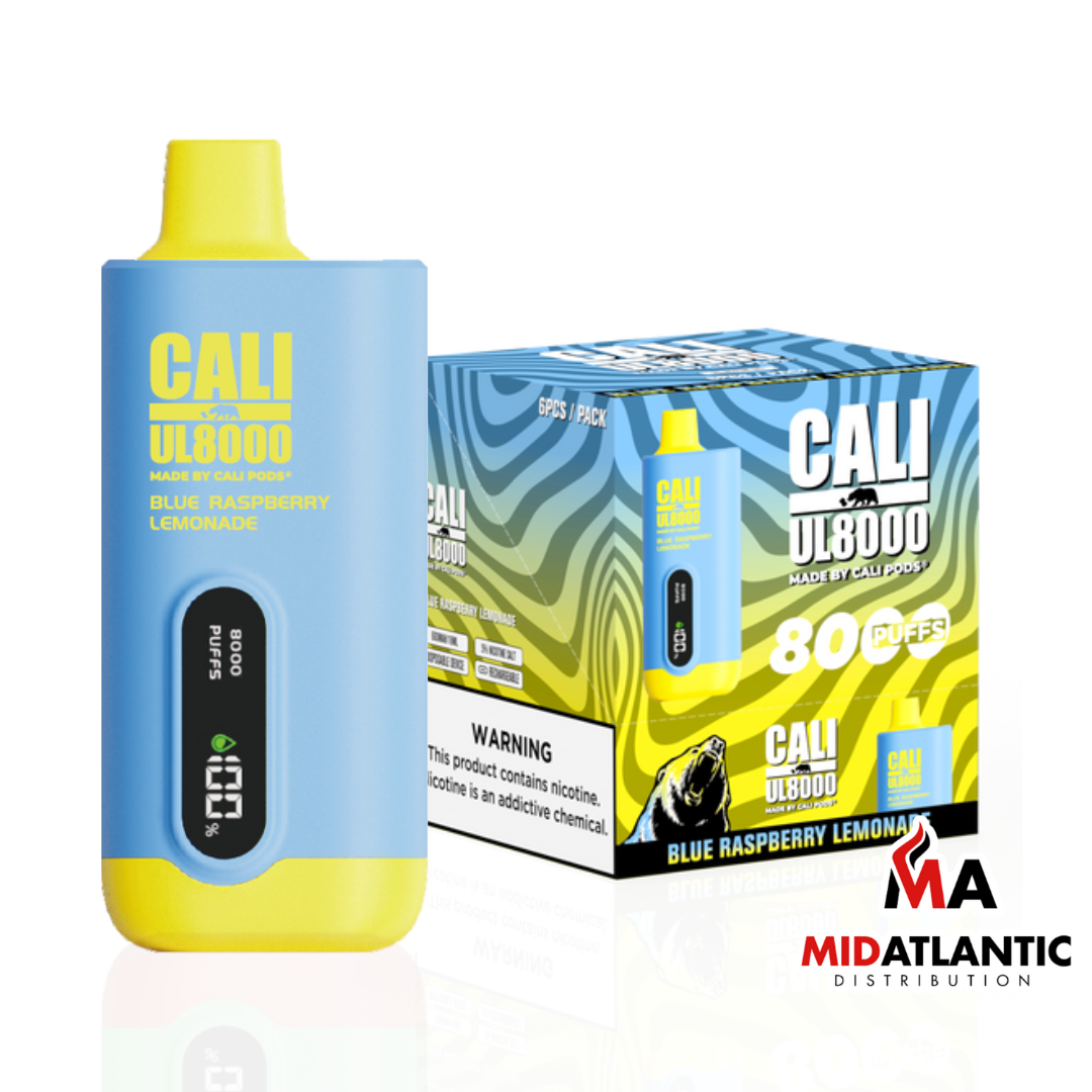 Vape Flavors Cali Pods UL8000 Zero Nicotine Rechargeable Disposable Cali  Ul8000 For Sale