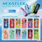 Nexa Flex Crystal Edition 30K Puffs 50mg 18mL Replacement Pod Disposables (2 Pods Per Pack) *Display of 5*