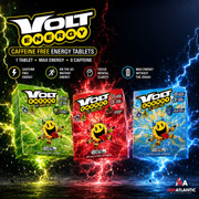 Volt Energy Caffeine Free Energy Tablets (1 Tablet Per Pack) *Dispenser Display of 30*