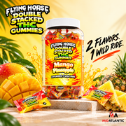 Flying Horse Double Stacked 200000mg 2-in-1 D9 Gummies (1 Gummy Per Pack) *80ct Jar*
