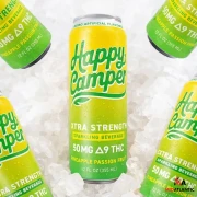 Happy Camper Extra Strength 50mg D9 Infused Sparkling 12oz Beverages *Pack of 12*