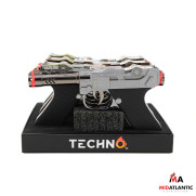 Techno Torch 6in WW2 German Luger Pistol Lighters (Assorted Metallic Colors) *Display of 6* [Model#09072-WW2]
