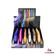 Techno Torch Soft Flame Bullet Lighters (Assorted Colors) *Display of 30* [Model#09525A-1]