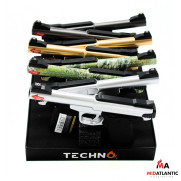 Techno Torch Long Barrel Gun Lighters (Assorted Colors) *Display of 8* [Model#19056]