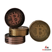 Techno Torch B Coin Lighters (Assorted Metallic Colors) *Display of 20* [Model#00001B-BB]