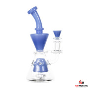 Glass House 7.5in Two-Toned Hourglass Waterpipe [Model#HE-091]