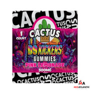  Cactus Labs D9 Kickers 500mg D9 Gummies (1 Gummy Per Pack) *Dispenser Display of 25*