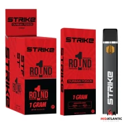 STRIKE Round 1 Series THCA-P Blend 1g Disposables *Display of 5*