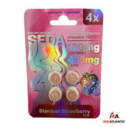 Seda 120mg 7-Hydroxy Kratom Tablets (4 Tablets Per Pack) *Display of 10*