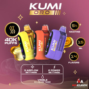Kumi ORO 40K Puffs 50mg 15mL Disposables *Display of 5*