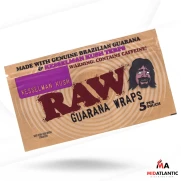 Raw Gurana Caffeine Infused Wraps (5 Wraps Per Pack) *Display of 25*