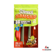 Schmack Sauced THCA Diamond 1.5g Pre-Rolls (2 Pre-Rolls Per Pack) *Display of 10*