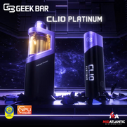 Geek Bar Clio Platinum 50K Puffs 50mg 16mL Pod Replacement Disposables (1 Pod Per Pack) *Display of 5*