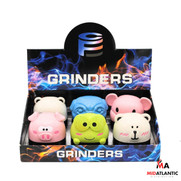Sushi Pet 4 Part Grinders (Assorted Designs) [Model# CF-63432] *Display of 6*