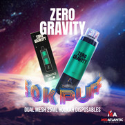 Zero Gravity 50K Puffs 50mg Dual Mesh 25mL Hookah Disposables *Display of 5*