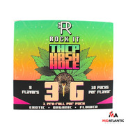 Rock It Exotic THCP Hash Hole 3g Pre-Rolls (1 Pre-Roll Per Pack / 9 Strains Per Pack) *Dispenser Display of 90*