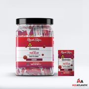 RA Royal Pain Relief Royal Bitez 50mg D9 + CBD Gummies (2 Gummies Per Pack) *27ct Jar*