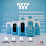 Fifty Bar 20K Puffs 50mg (Nixodine) 18mL Disposables *Display of 5*