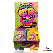 Bites Trippy Double Stacked 80,000mg Shroom Gummies (2 x 1000mg Gummies Per Pack) *Dispenser Display of 40*