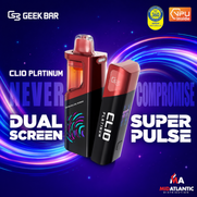 Geek Bar Clio Platinum 50K Puffs 5% Disposables (Full Kit) *Display of 5*