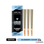 Lost THC Flawless VVS THCA Liquid Diamond Blend 2g Pre-Rolls (3 Pre-Rolls Per Pack) *Display of 10*