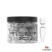 White Rhino Chillum to Straw Replacement Tips *25ct Jar*