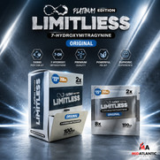 Limitless Platinum Edition 100mg 7-Hydroxy Kratom Tablets (2 Tablets Per Pack) *Dispenser Display of 40*